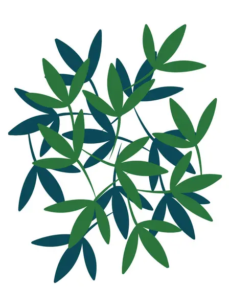 Botanik Elementler Tasarım Vektörü İllüstrasyonu