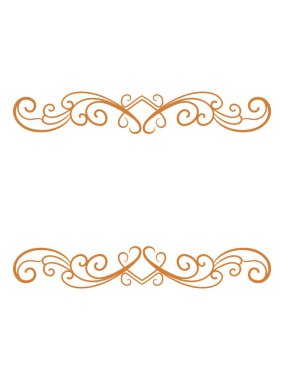 Kenarlık, düzenlenebilir renk için oyulmuş klasik süs unsuru tasarımı