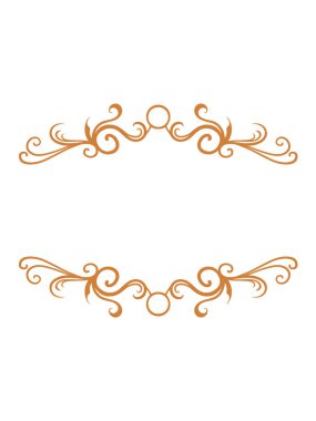 Kenarlık, düzenlenebilir renk için oyulmuş klasik süs unsuru tasarımı