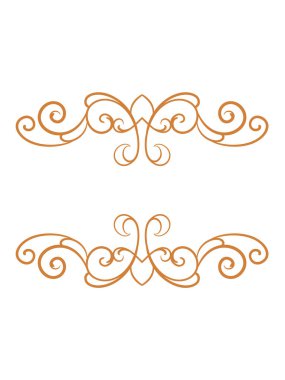 Kenarlık, düzenlenebilir renk için oyulmuş klasik süs unsuru tasarımı