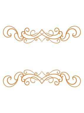 Kenarlık, düzenlenebilir renk için oyulmuş klasik süs unsuru tasarımı