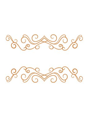 Kenarlık, düzenlenebilir renk için oyulmuş klasik süs unsuru tasarımı