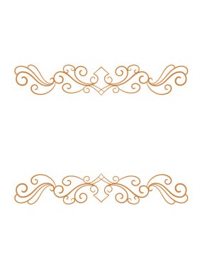 Kenarlık, düzenlenebilir renk için oyulmuş klasik süs unsuru tasarımı