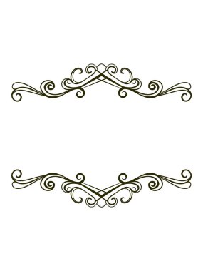 Kenarlık, düzenlenebilir renk için oyulmuş klasik süs unsuru tasarımı