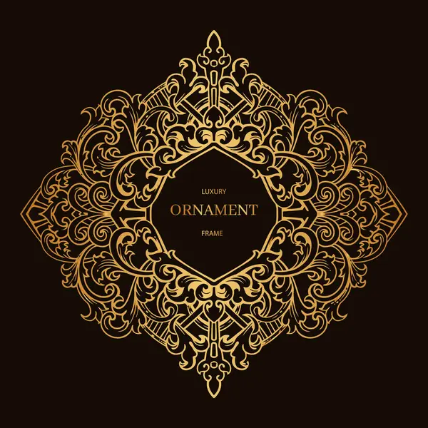 Lüks çiçek süsü çerçevesi.