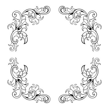 Kenarlık süsü çerçeve vektörü