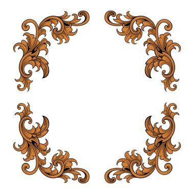 Kenarlık süsü çerçeve vektörü