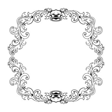 Kenarlık süsü çerçeve vektörü