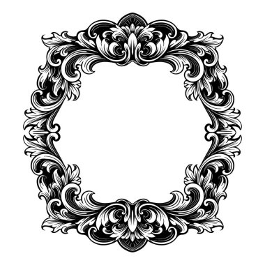 Kenarlık süsü çerçeve vektörü
