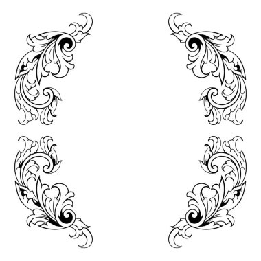 Kenarlık süsü çerçeve vektörü