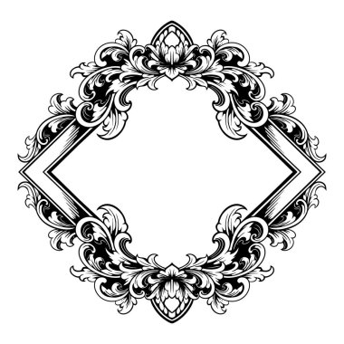 Kenarlık süsü çerçeve vektörü