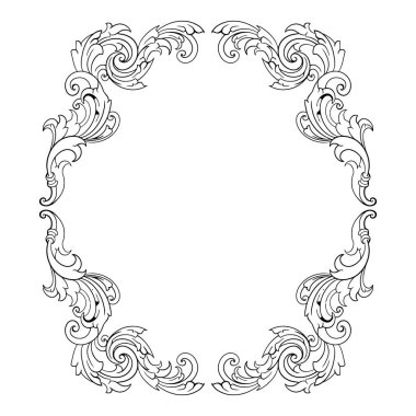 Kenarlık süsü çerçeve vektörü