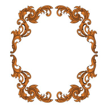 Kenarlık süsü çerçeve vektörü