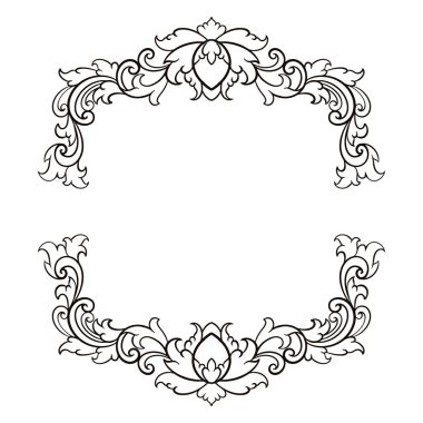 Kenarlık süsü çerçeve vektörü