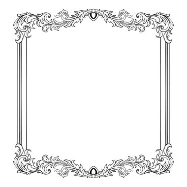 Kenarlık süsü çerçeve vektörü