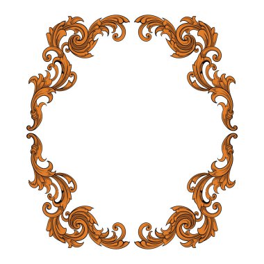 Kenarlık süsü çerçeve vektörü