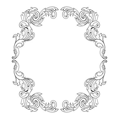 Kenarlık süsü çerçeve vektörü