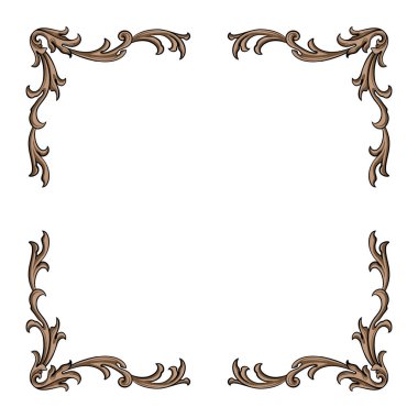 Kenarlık süsü çerçeve vektörü