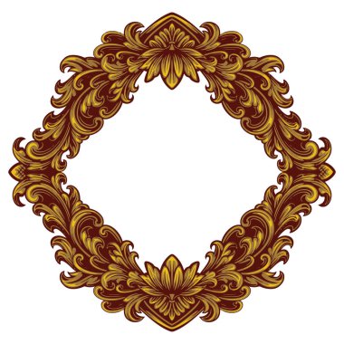 Kenarlık süsü çerçeve vektörü