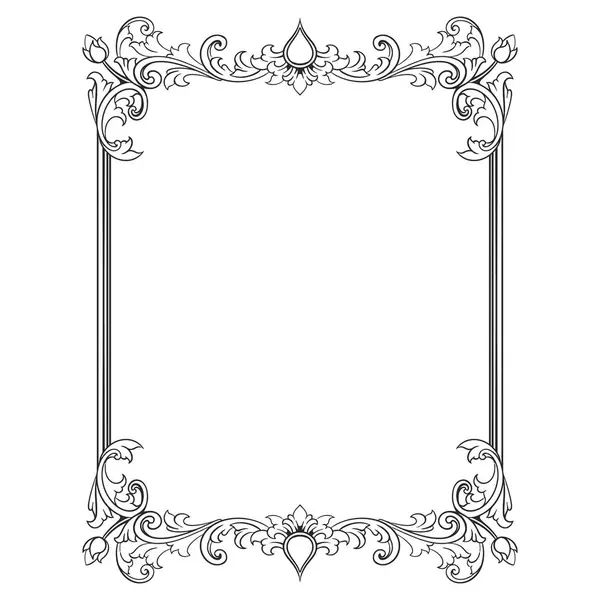 Kenarlık süsü çerçeve vektörü