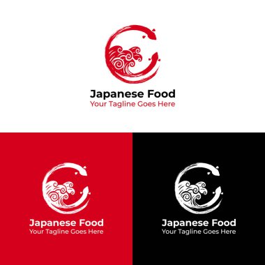 Japon Gıda Logosu şablonu