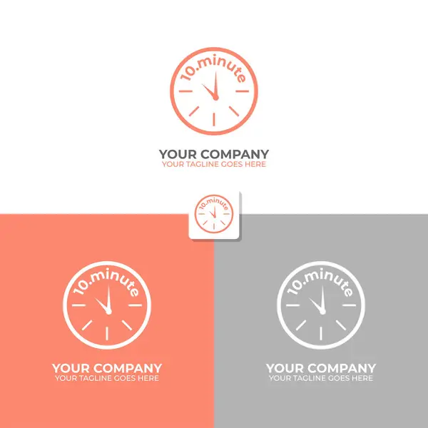 Wektor Abstrakcyjny Pomysł Logo Koncepcja Czasu Minut — Wektor stockowy