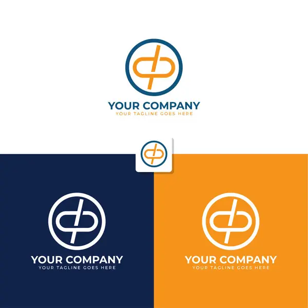 Cartas Iniciais Monograma Logotipo Modelo —  Vetores de Stock