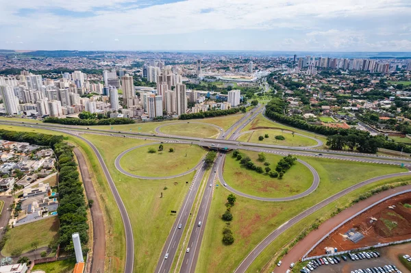 Ribeiro Preto Paulo Brasilien März 2022 Luftaufnahme Der Autobahn Antonio — Stockfoto