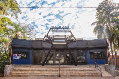 Ribeiro Preto Sao Paulo Brazil - 15 Haziran 2022: Ribeiro Preto Belediye Tiyatrosu.