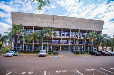 Ribeiro Preto Sao Paulo Brazil - 26 Ağustos 2022: Ribeiro Preto Şehir Konseyi binası, Şehir Konseyi.