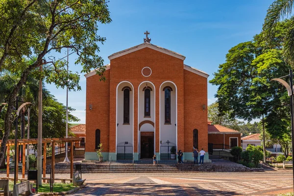 Serrana Sao Paulo Brasil Abril 2022 Iglesia Madre Ciudad Serrana — Foto de Stock