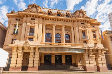 Ribeiro Preto So Paulo, Brezilya - Haziran 2022: Theatro Pedro II, So Paulo eyaletinin Ribeiro Preto şehrinde yer alan büyük bir tiyatrodur..