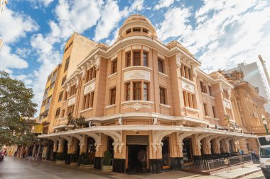 Ribeirao Preto Sao Paulo Brasil - Haziran 04 2022: Ribeiro Preto şehrinde Choperia Pinguim