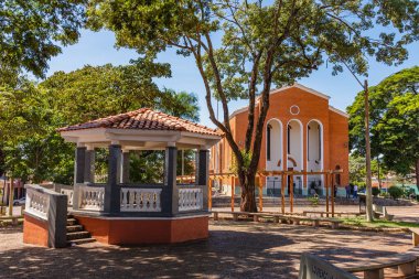 Serrana Sao Paulo Brazil - 24 Nisan 2022 Serrana Kilisesi, Sao Paulo kırsalında.