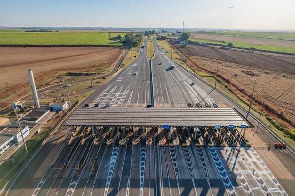 Ribeirao Preto Sao Paulo Brasilien Juni 2022 Autobahnmautstelle Und Tempolimit — Stockfoto