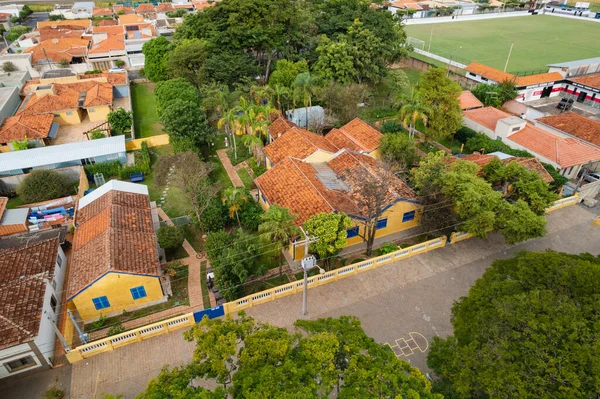 Brodowski Paulo Brasilien Juni 2022 Luftaufnahme Der Stadt Brodowski Haus — Stockfoto