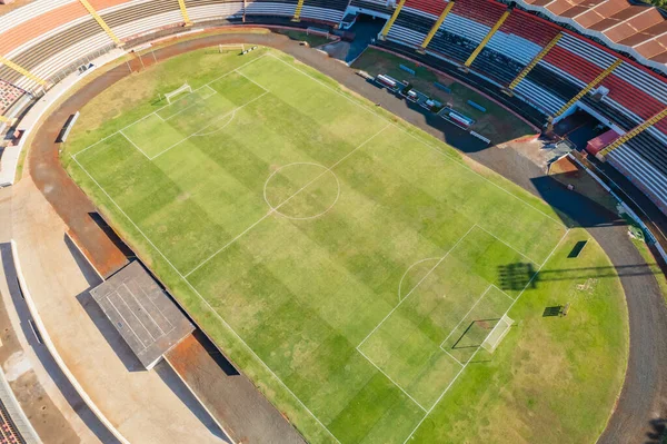 Ribeiro Preto Paul Brazil Circa 2022年6月 建物のサッカー場とサンタ クルス ボタフォゴ スタジアムの空中ビュー — ストック写真