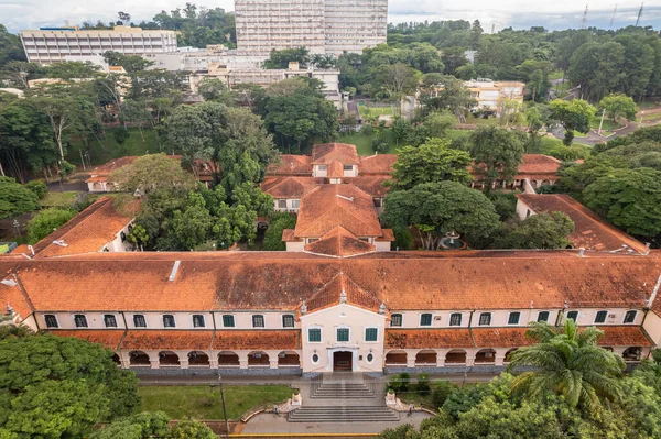 stock image Ribeiro Preto, So Paulo/Brazil - Circa February 2023:Aerial view of Sao Paulo University in Ribeirao Preto. Medicine