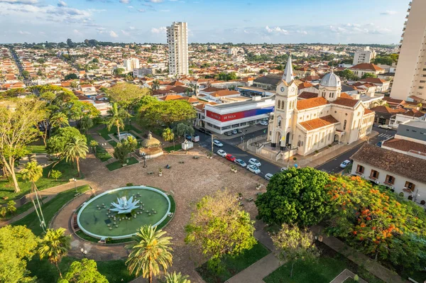 Jaboticabal Paulo Brasil Alrededor Octubre 2022 Iglesia Principal Nossa Senhora — Foto de Stock