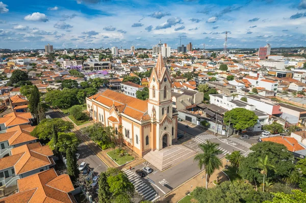 Salto Paulo Brazil Circa 2023年2月 サンパウロ サルトの航空写真 セラト山の聖母の教区 — ストック写真