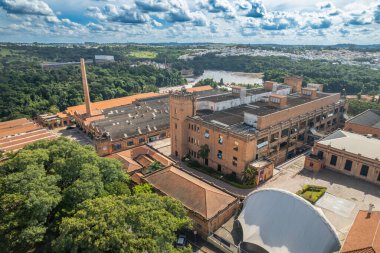 Salto, So Paulo, Brezilya - Şubat 2023: Salto 'nun Havadan Görünümü, So Paulo.