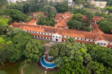 Ribeiro Preto, So Paulo / Brazil - Şubat 2023: Ribeirao Preto 'daki Sao Paulo Üniversitesi' nin havadan görünüşü