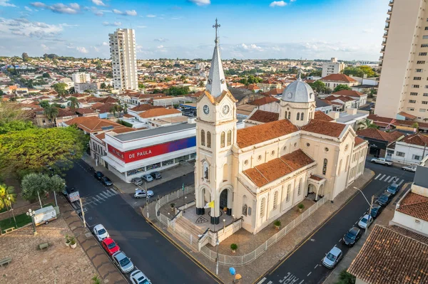 Jaboticabal Paulo Brasil Alrededor Octubre 2022 Iglesia Principal Nossa Senhora —  Fotos de Stock