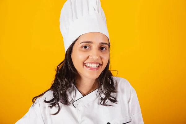 Brazylijka Szef Kuchni Gotowanie Zbliżenie Zdjęcie Selfie — Zdjęcie stockowe