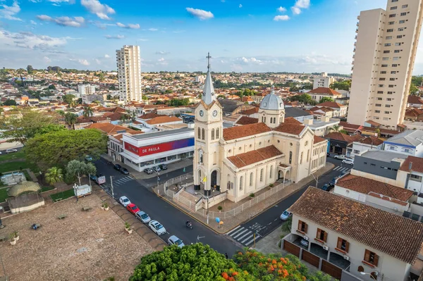 Jaboticabal Paulo Brasilien Oktober 2022 Hauptkirche Nossa Senhora Carmo Und — Stockfoto