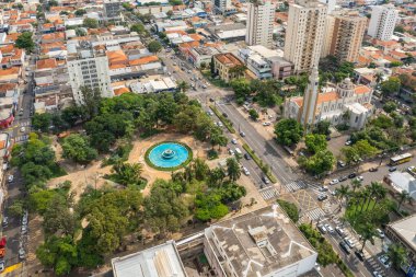 Başkan Prudente, So Paulo, Brezilya - Ekim 2022: Başkan Prudente, şehrin merkez meydanı.