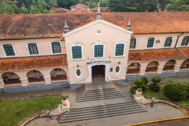 Ribeiro Preto, So Paulo / Brazil - Şubat 2023: Ribeirao Preto 'daki Sao Paulo Üniversitesi' nin havadan görünüşü