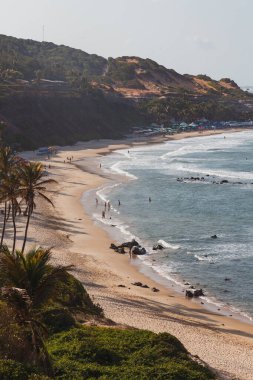 Natal, Rio Grande do Norte, Brezilya - 12 Mart 2021: Praia da Pipa, Rio Grande do Norte