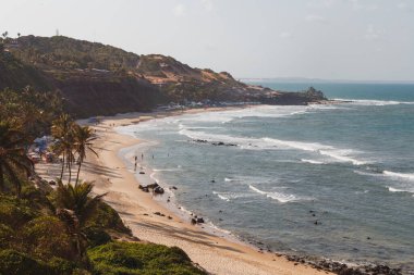 Natal, Rio Grande do Norte, Brezilya - 12 Mart 2021: Praia da Pipa, Rio Grande do Norte