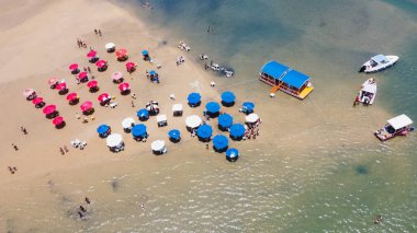 Natal, Rio Grande do Norte, Brezilya - 12 Mart 2021: Tibau do sul 'deki Lagoa de guararas